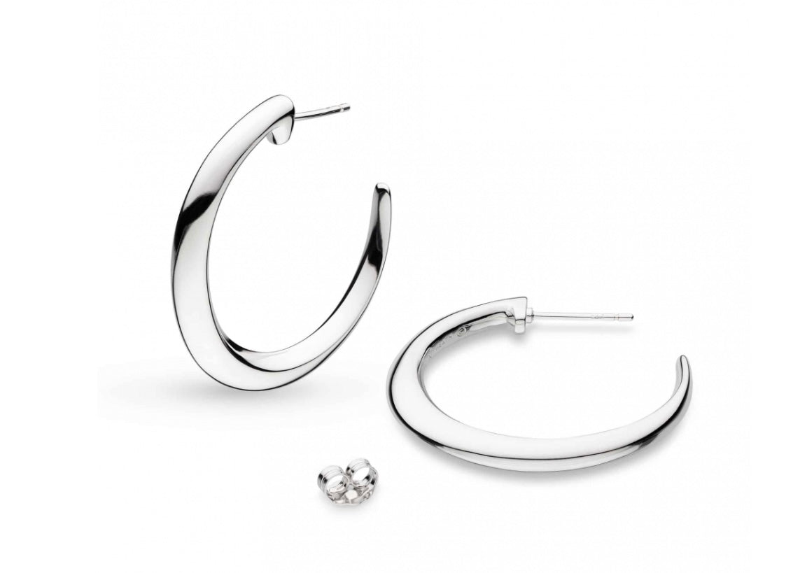 Bevel Cirque Silver earrings- 61775