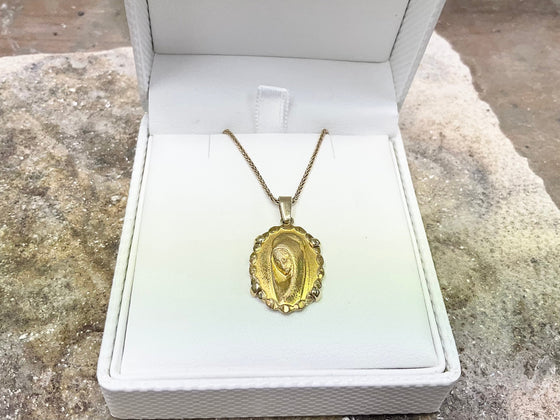 YELLOW GOLD PENDANT FRAME
