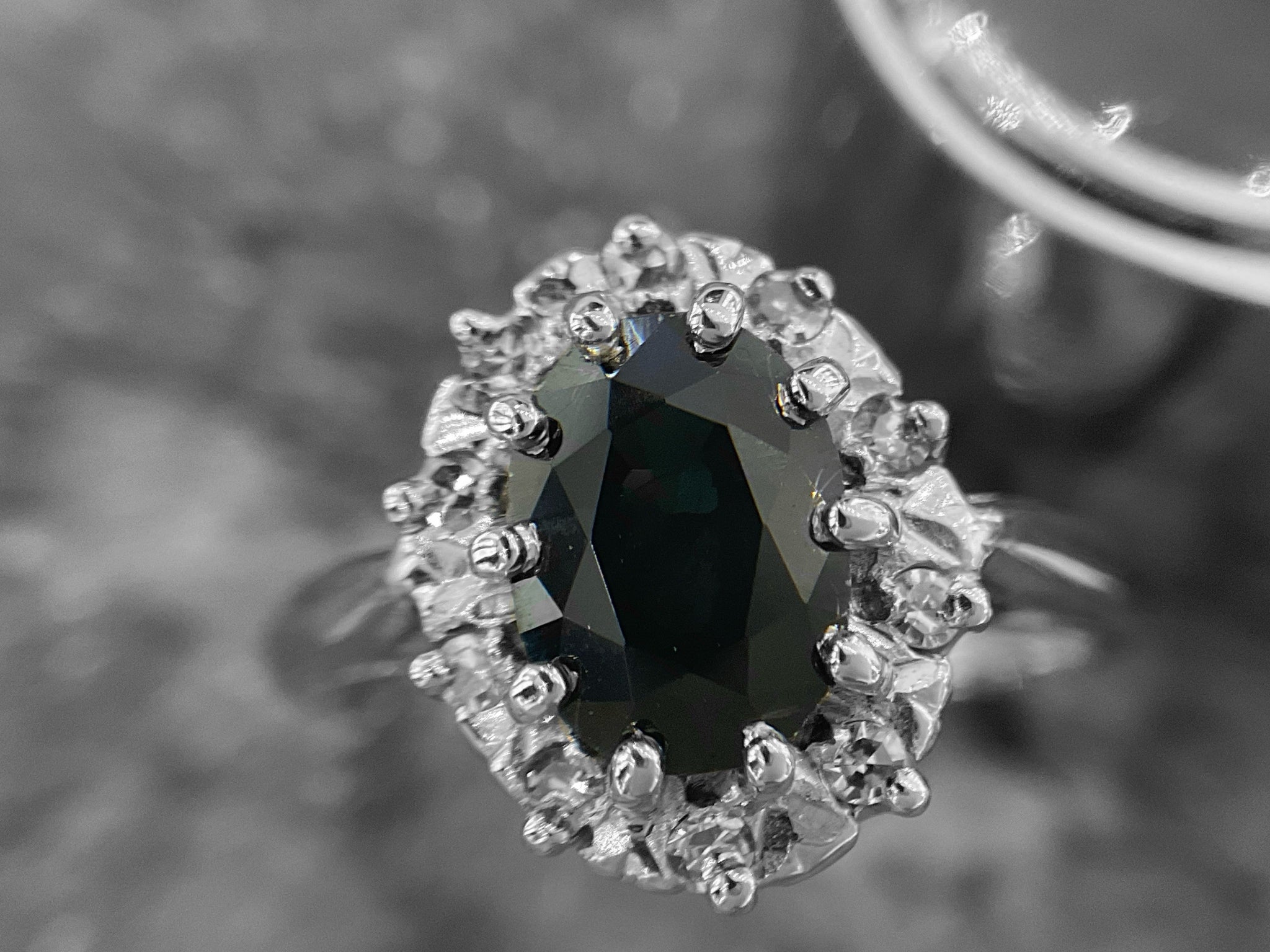 SAPPHIRE AND DIAMOND RING RESTORATION