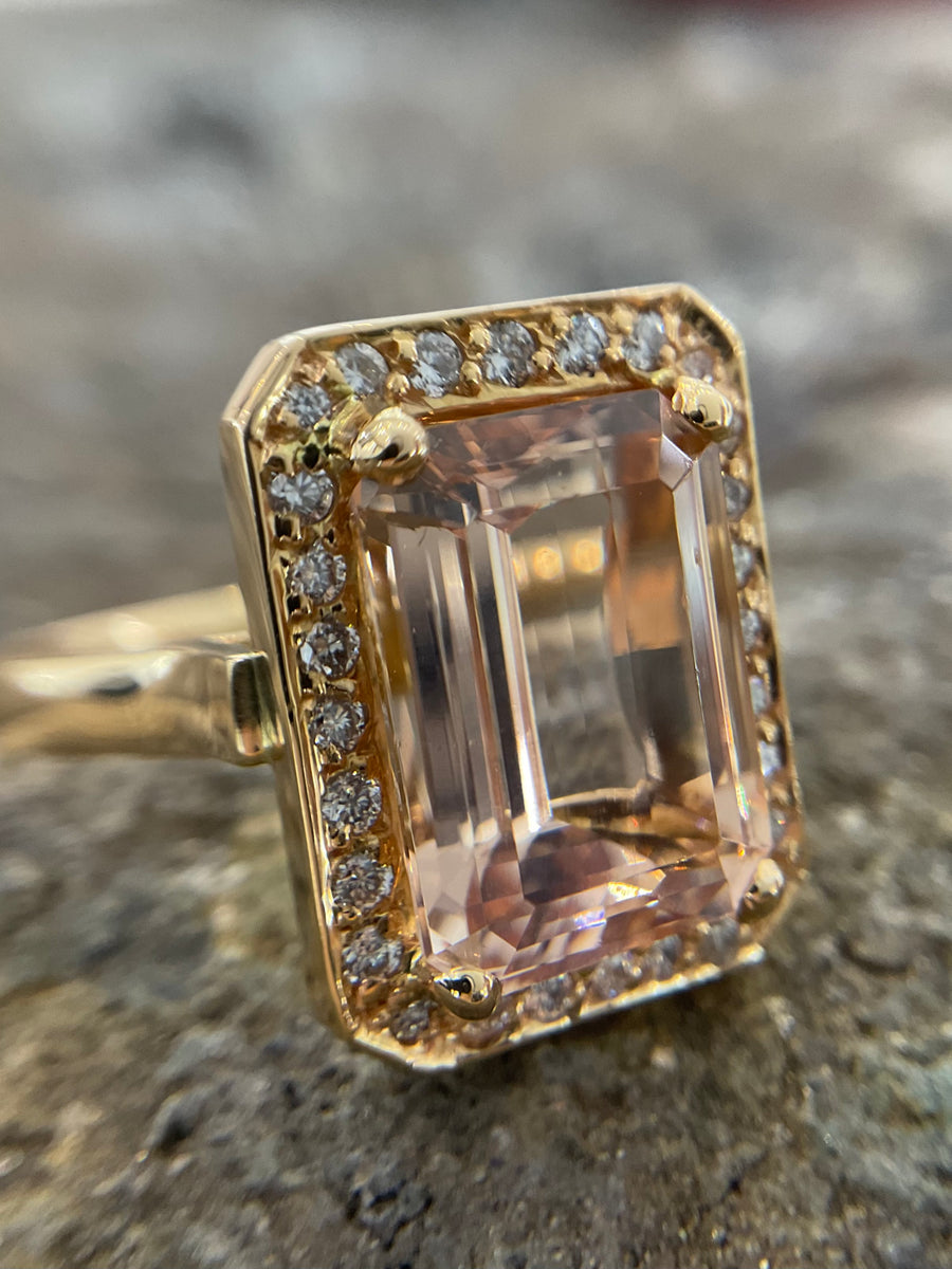 MORGANITE AND DIAMOND RING - JBD-design-3r