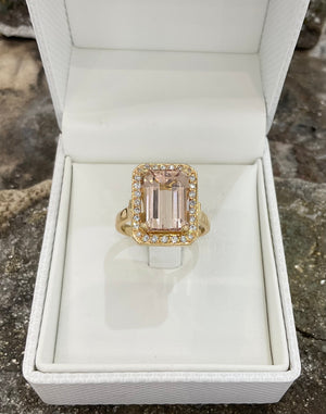 MORGANITE AND DIAMOND RING - JBD-design-3r