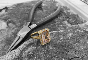 MORGANITE AND DIAMOND RING - JBD-design-3r