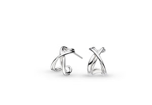 INFINITY STUD HOOP EARRINGS - 41162