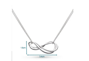 INFINITY TWIN CHAIN NECKLACE - 91162