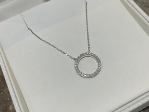 White gold and diamond necklace - nf9431-18w-app1123