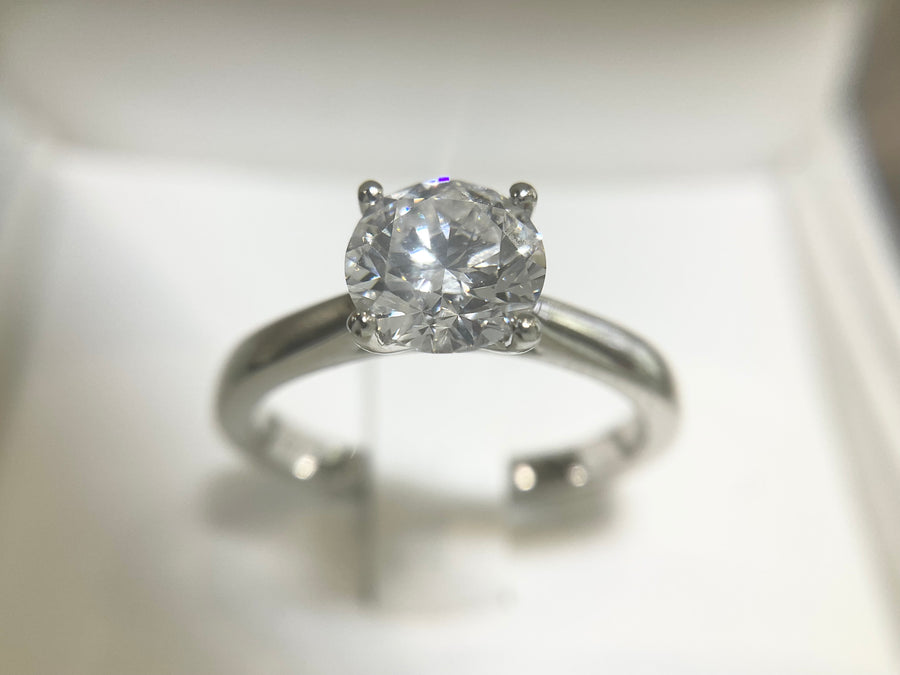 LAB GROWN BRILLIANT CUT DIAMOND RING - rx4331plt-lab-rnd-0224