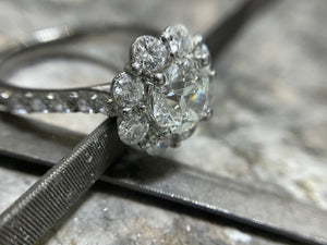 DIAMOND CLUSTER RING - st121877-105-plt0516