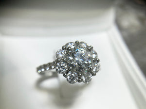 DIAMOND CLUSTER RING - st121877-105-plt0516