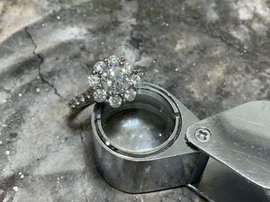 DIAMOND CLUSTER RING - st121877-105-plt0516