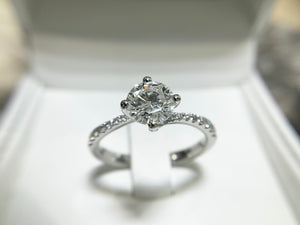 Platinum Diamond Ring - rx4051plt-1118