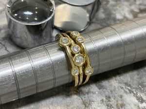 Yellow Gold Diamond Ring - re8627-18y-app