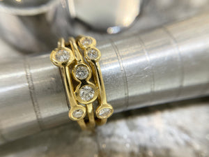 Yellow Gold Diamond Ring - re8627-18y-app