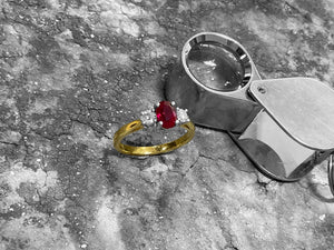 RUBY AND DIAMOND RING - t3o1007ruby609c