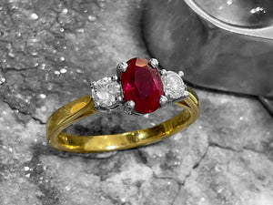RUBY AND DIAMOND RING - t3o1007ruby609c
