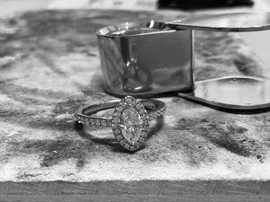 PLATINUM MARQUIS DIAMOND RING - eng4056-plt1121
