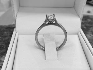 PLATINUM PRINCESS CUT DIAMOND RING - mpss0597-050plt0215