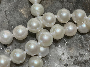 34 inch FRESHWATER PEARL NECKLACE - f7075whtpo-0584-34