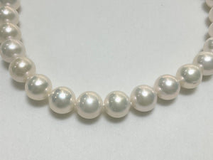 27 inch FRESHWATER PEARL NECKLACE - f1011whtpo-0124