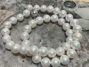 27 inch FRESHWATER PEARL NECKLACE - f1011whtpo-0124