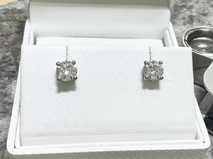 LAB GROWN DIAMOND EARRINGS - ex2844plt-lab-203-0825