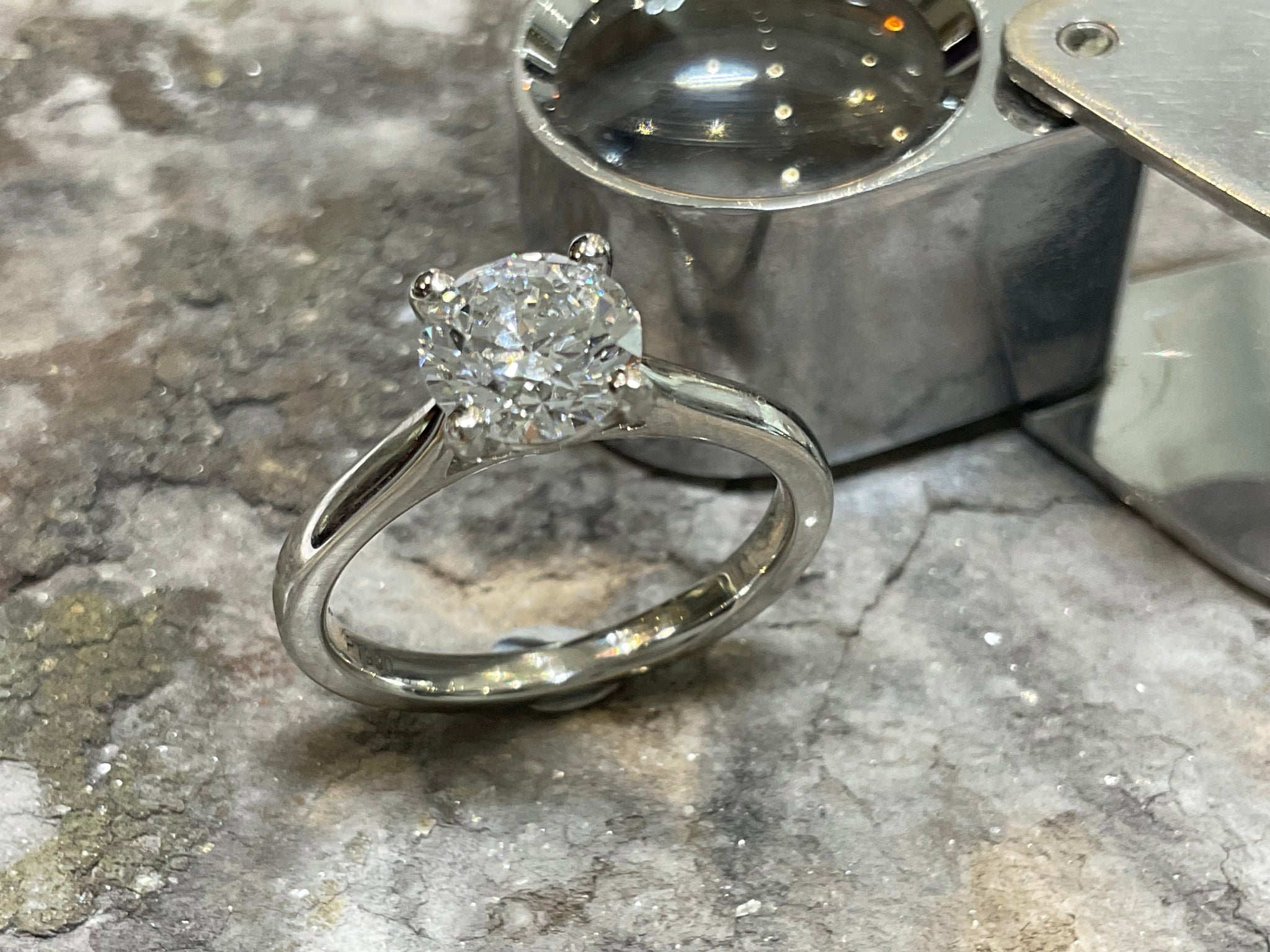 LAB GROWN DIAMOND RING - rx5586plt-lab-rnd-1125