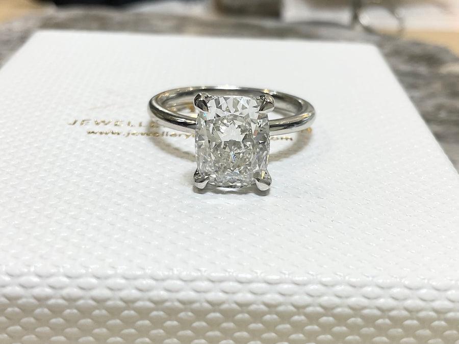 LAB GROWN DIAMOND RING - rx14116plt-lab-cush-1125