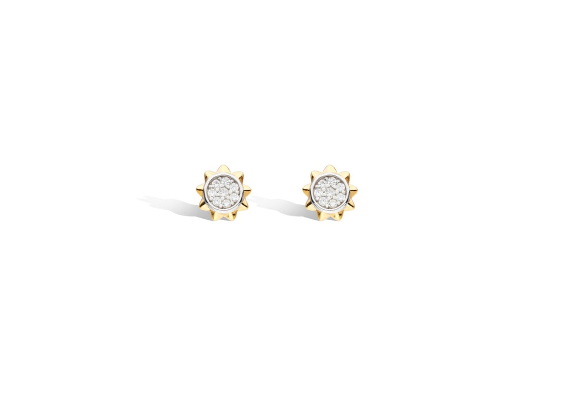 REVIVAL CELESTE SILVER STUD EARRINGS - 30491GCZ