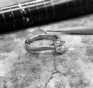 Platinum Diamond Engagement Ring – Mpss0916-100plt