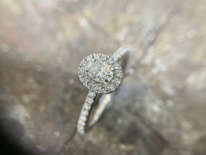 Halo diamond ring  eng6529plt0921