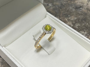 Yellow and white diamond ring  mt1084c-18yw0921