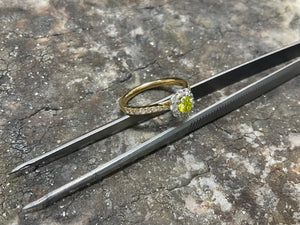 Yellow and white diamond ring  mt1084c-18yw0921