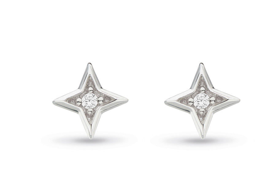 REVIVAL ASTORIA STARBURST PAVE CUBIC ZIRCONIA STUD EARRINGS - 30410CZ