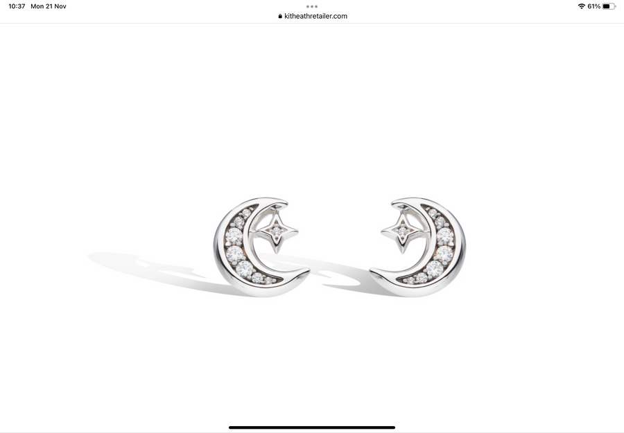 REVIVAL CELESTE SILVER STUD EARRINGS - 30492CZ