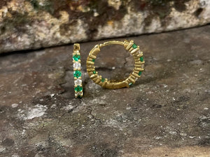 Diamond and Emerald earrings - e11394e-18y0522