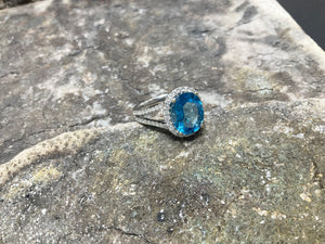 Blue topaz and diamond ring   j06489-18wtopaz0122