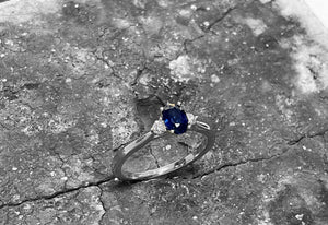 Sapphire and Diamond Trilogy Ring - r18036s-18w0323