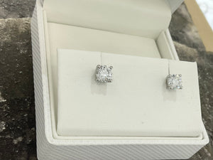 LAB GROWN DIAMOND EARRINGS - ex2844plt-lab-155ct1222