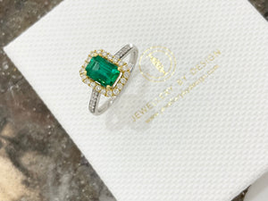 Emerald and diamond ring - 9510078110021