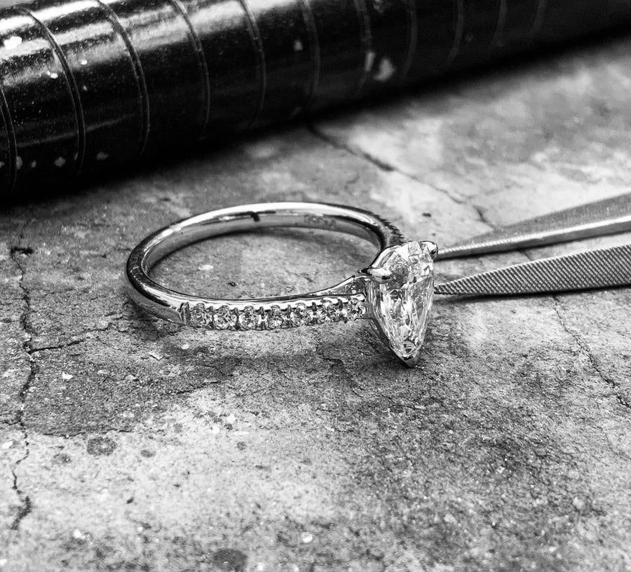 Platinum Diamond Engagement Ring – Rx6237plt0219